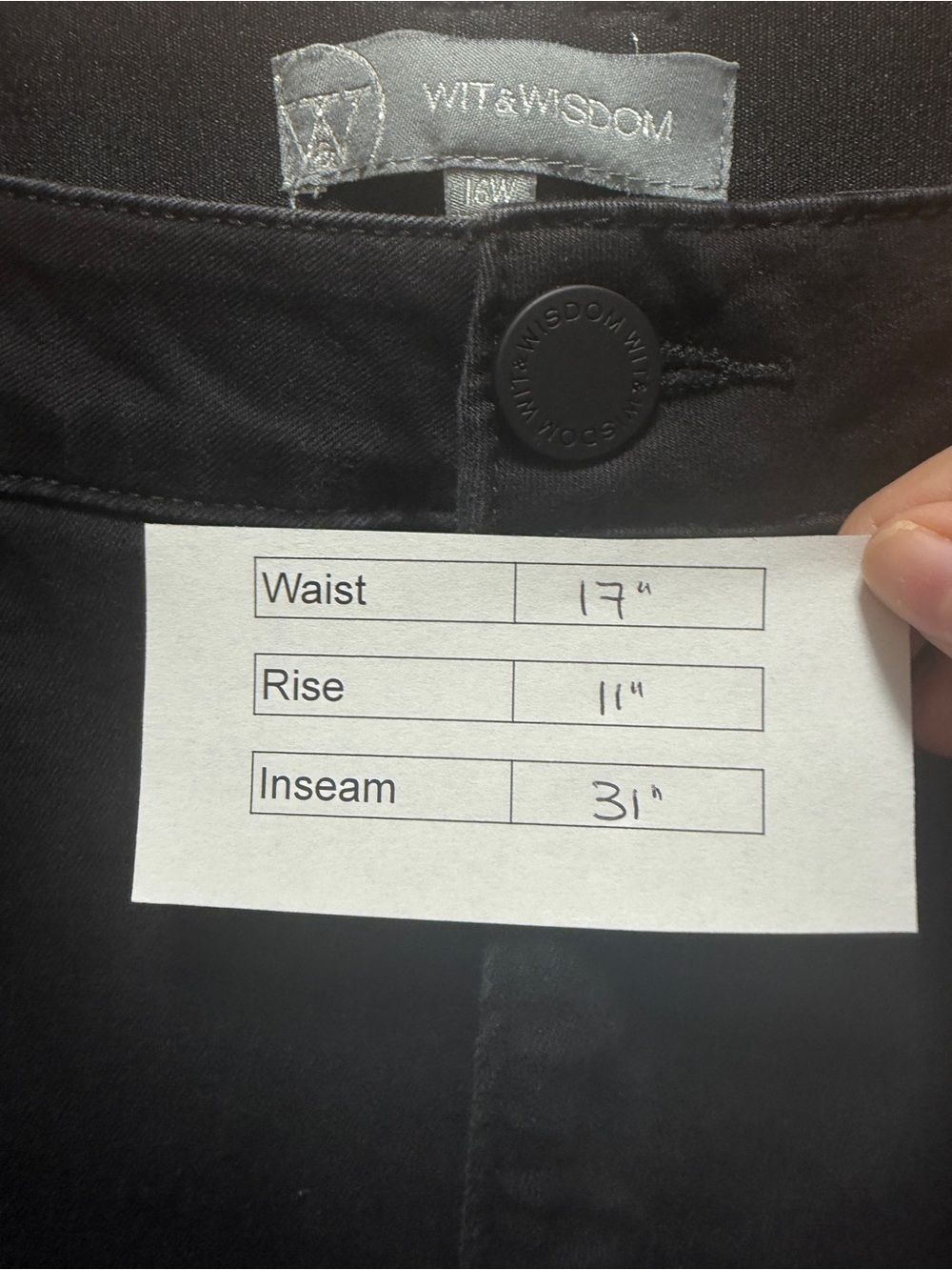 Wit & Wisdom Jeans Black - Picture 9 of 9